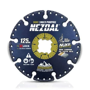 125mm | Trä, komposit, plast, metall, sten | X-lock, 22,23mm