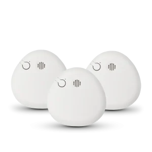 Housegard Pebble, brandvarnare inkl. batteri, 3-pack