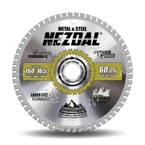 165mm | 60 tänder | Metall, stål, komposit, PVC | Fin snittkvalitet | Sågklinga