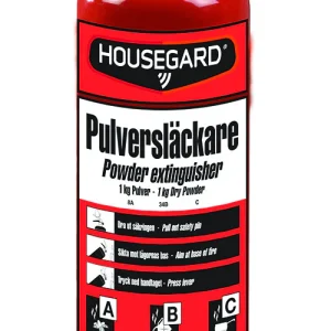 Pulversläckare 1kg 8A34BC Housegard